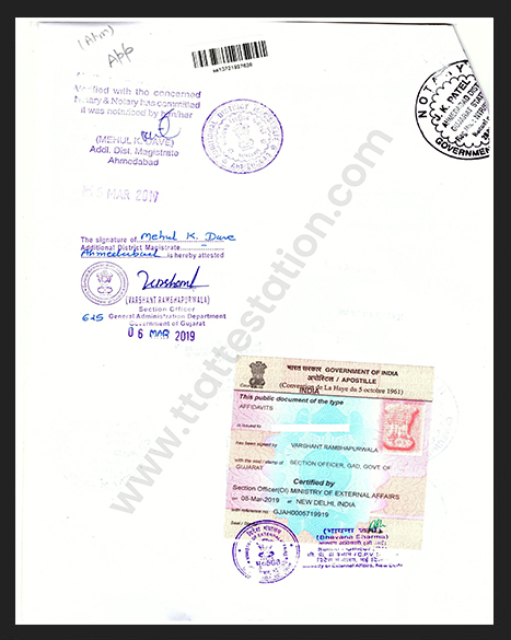 MOFA Attestation - TT Attestation